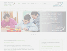 Tablet Screenshot of communityforwardfund.ca